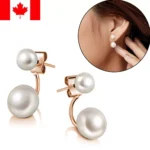 Elegant Pearl Engagement Drop Earrings Gift Women Stud Dangle Jewelry Gifts S