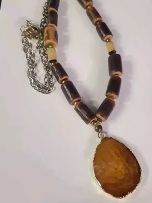 tiger eye beads beaded necklace